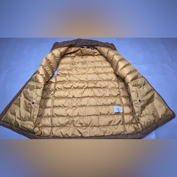 Lands End Mens Down Puffer Vest Medium 38-40 Brown Full Zip Sleeveless Outerwear - Picture 8 of 10